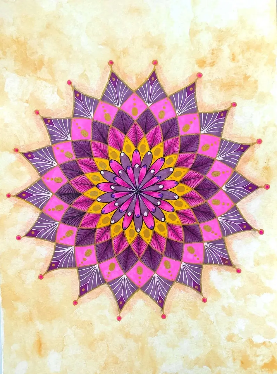 Mandala Flor Radiante - Florecimiento del alma y expansión luminosa